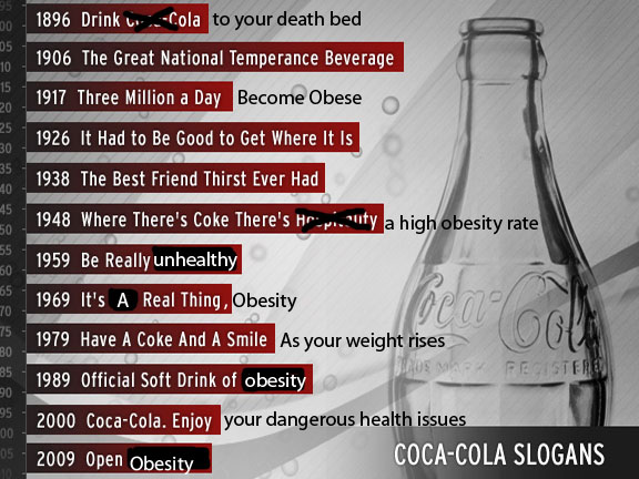What is the slogan for Coca-Cola?
